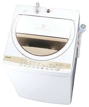 Amazon.co.jp: 東芝 全自動洗濯機 6kg グランホワイト AW-6GM1(W